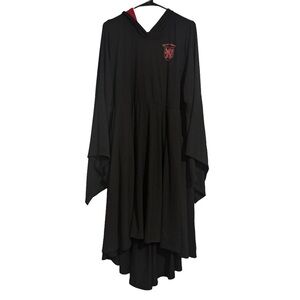 Wizarding World Torrid Gryffindor Black Hooded Harry Potter Long Sleeve Dress